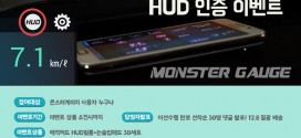 몬스터게이지 OBD2 연비어플, HUD(헤드업디스플레이) 기능 추가 인증 이벤트