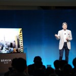 [사진] CES 2017 기자 간담회에서 BRAVIA OLED 소개하는 히라이 카즈오 소니 사장 겸 CEO