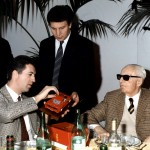 Enzo and Piero Ferrari in 1987