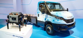 현대자동차-이베코그룹, ‘e데일리 수소전기차’ 세계 최초 공개